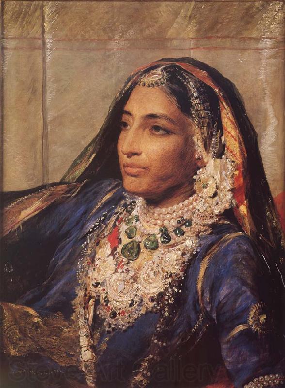 George Richmond Maharani Chund Kowr alias Rani Jindan Norge oil painting art